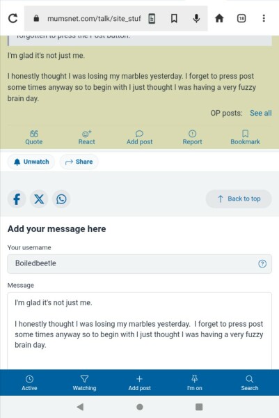 Has the draft saving thingy had a nervous breakdown