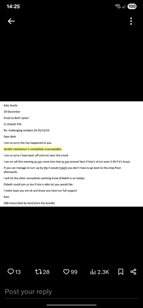 NHS Fife tries to silence nurse - Sandie Peggie vs NHS Fife Health Board and Dr Beth Upton - thread #31