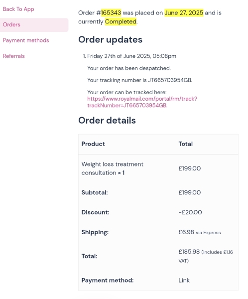 Pillsorted not showing dose on email