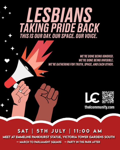 Lesbian Pride March – Saturday 5th July – Women Only (London)