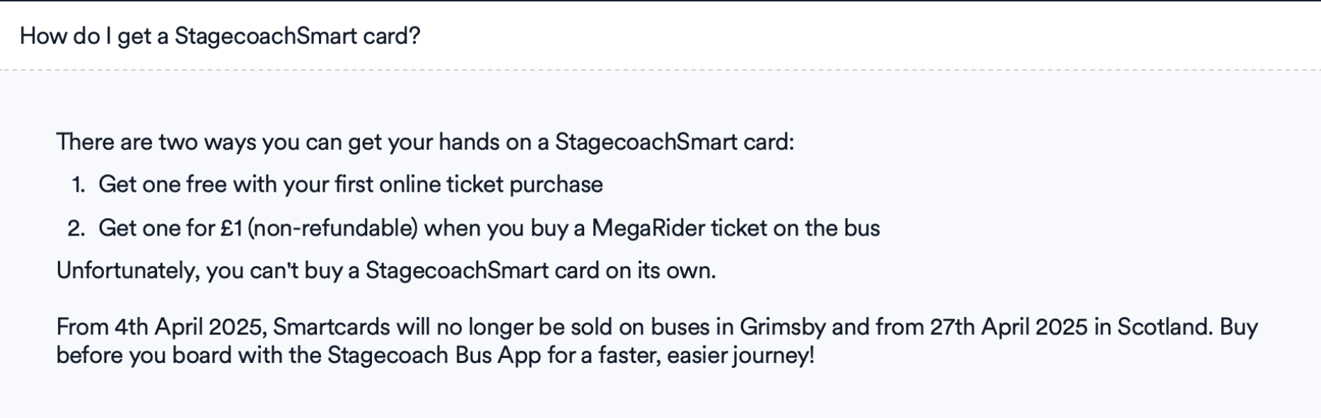 to think this new arrangement re bus fares is unfair?