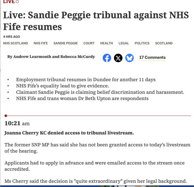 NHS Fife tries to silence nurse - Sandie Peggie vs NHS Fife Health Board and Dr Beth Upton - thread #27