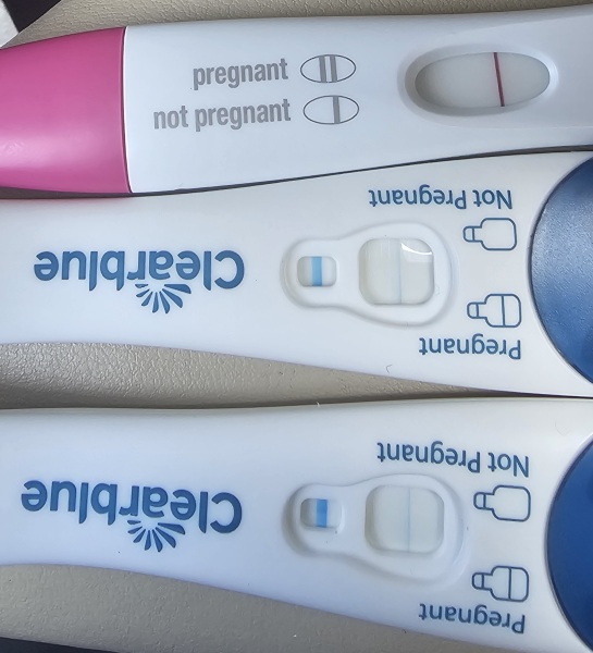 Evaporation line or positive lines pregnant