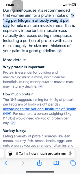 Protein and Fibre in Peri meno