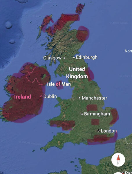 Which part of the UK are you least familiar with?