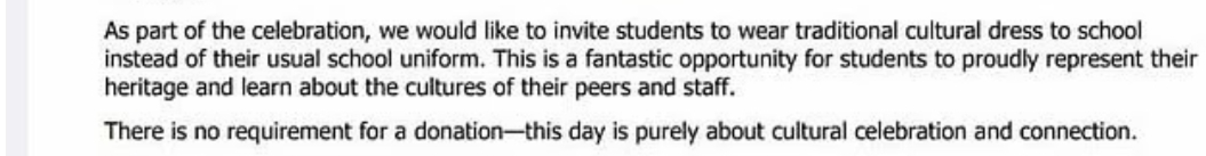 School "Culture Day' - why didn't school see this coming?