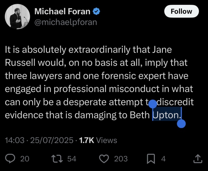 NHS Fife tries to silence nurse - Sandie Peggie vs NHS Fife Health Board and Dr Beth Upton - thread #42