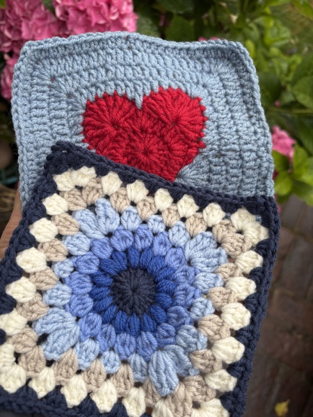 Woolly Hugs. Desperately sad news we are afraid. Making a Blanket for lovely Swashbuckled whose son has tragically died.