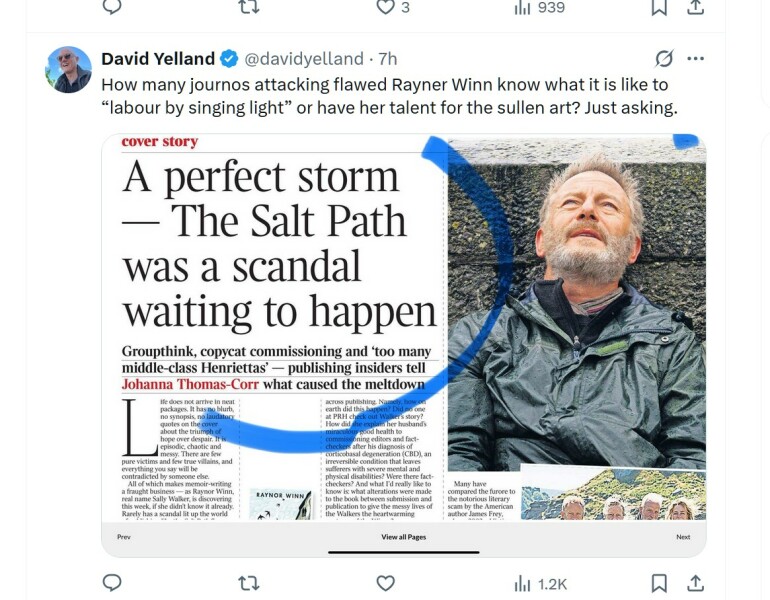 Thread 5: To feel disappointed after reading this in The Observer about the author and her husband from The Salt Path book and film?