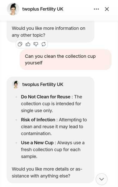 Semen collection cup!
