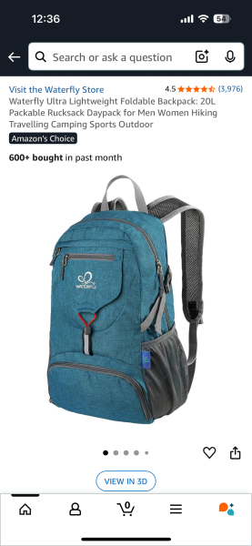Waterproof "mum rucksack"