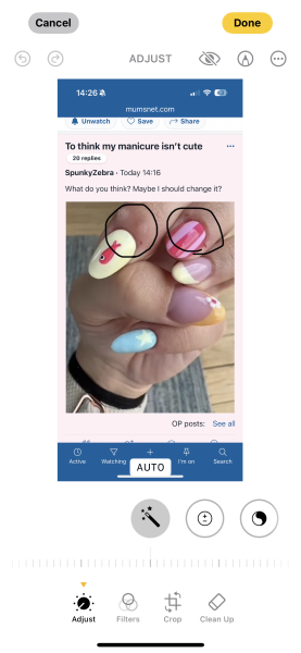 To think my manicure isn’t cute