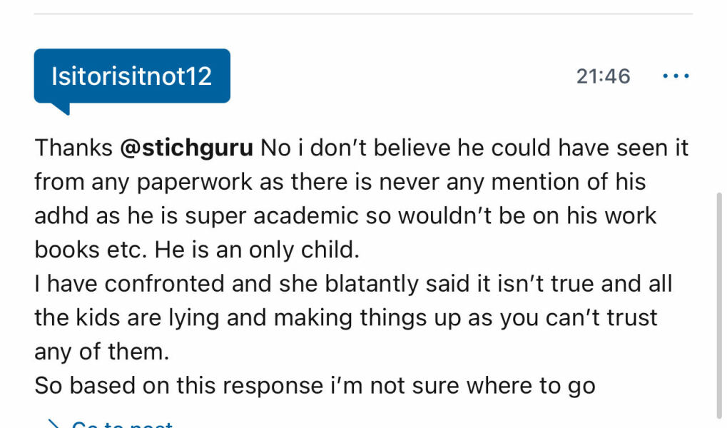 To think this teacher should be sacked??