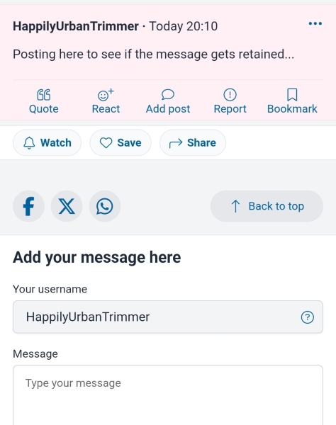 Text box keeping text even after posting