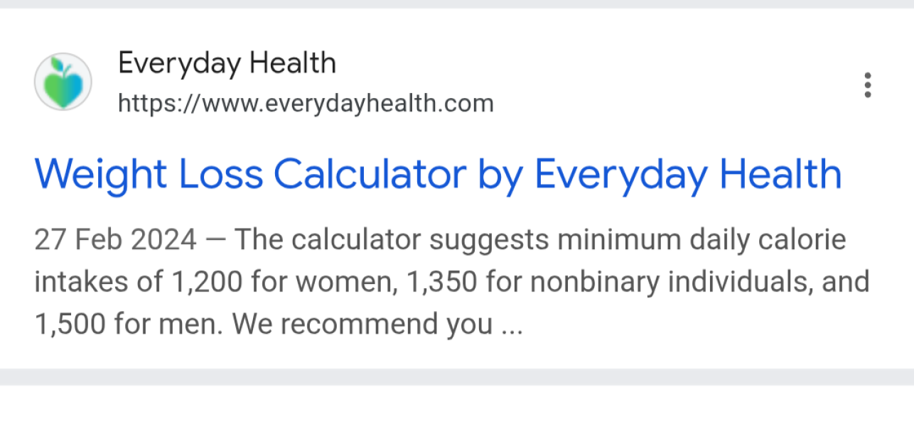 To not understand how someone can provide guidance on a different calorie weight loss amount for "non binary individuals"