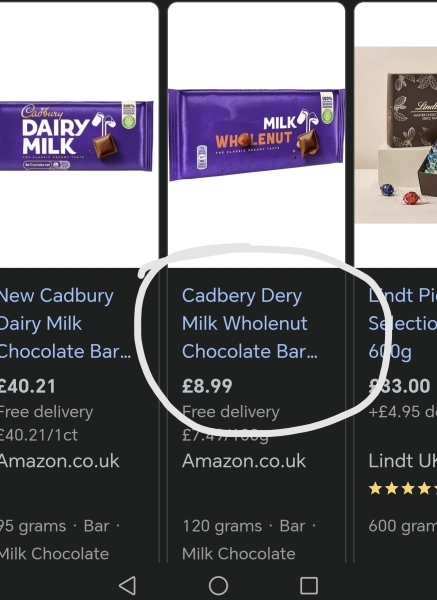 Cadbery Dery Milk