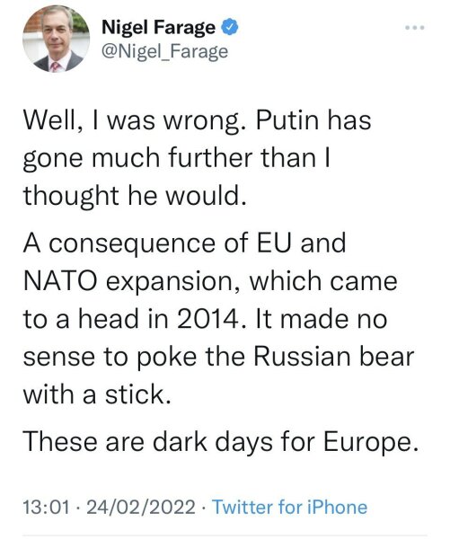 ... to think that Nigel Farage will be our next PM?