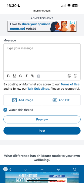 Mini adverts on the scroll bar.