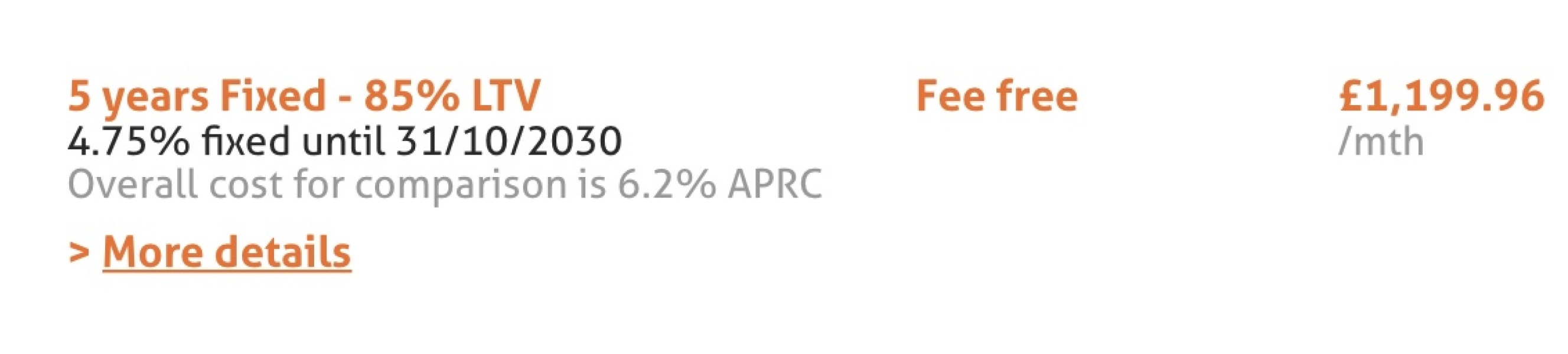 Which mortgage deal?