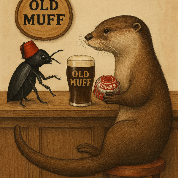 Gussies Grips' Grandfather. Door to door merkin salesman.