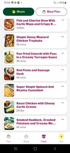 Perfectly lovely meal plans, but I'm feeling 'meh'