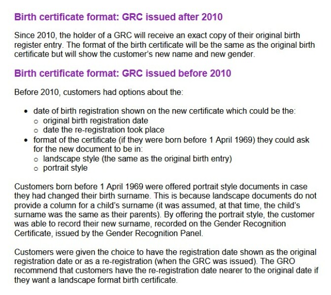 Do people actually believe that trans people have a legal right to only DBS check their new identity?