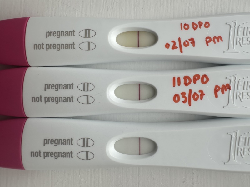 Slow line progression. 10DPO to 12DPO - Worried.