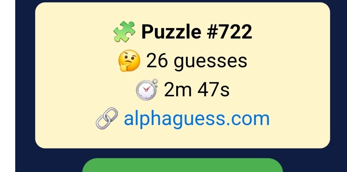 Alphaguess 7 and Hang Five
