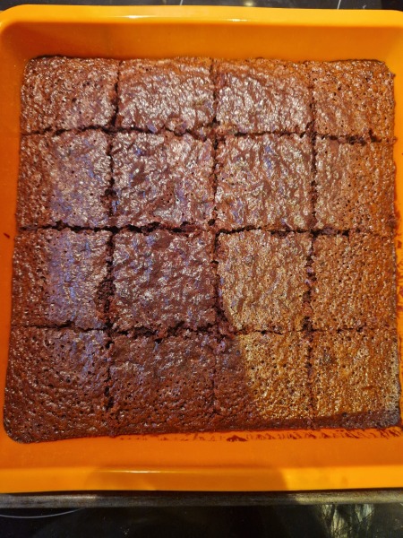 Squidgy and flakey brownie recipe