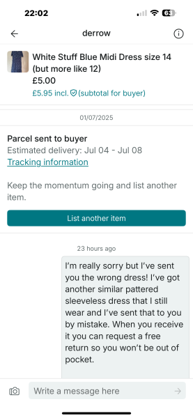 Vinted - mix-up what to do?