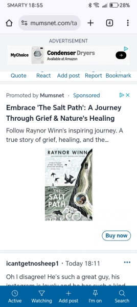 Thread 9: To feel disappointed after reading this in The Observer about the author and her husband from The Salt Path book and film?