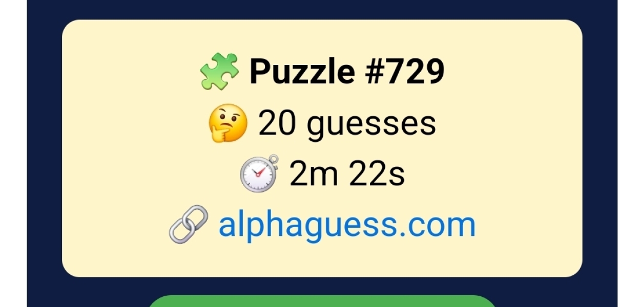 Alphaguess 7 and Hang Five