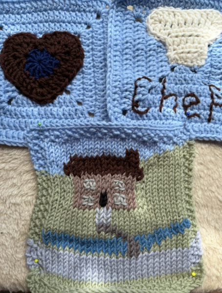 Woolly Hugs. Desperately sad news we are afraid. Making a Blanket for lovely Swashbuckled whose son has tragically died.