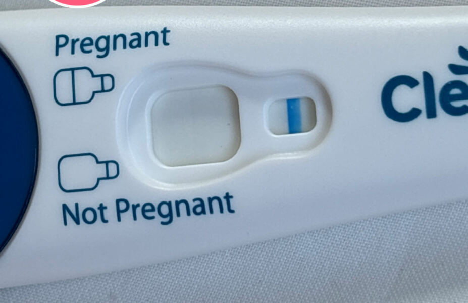 Thick blue line clear blue