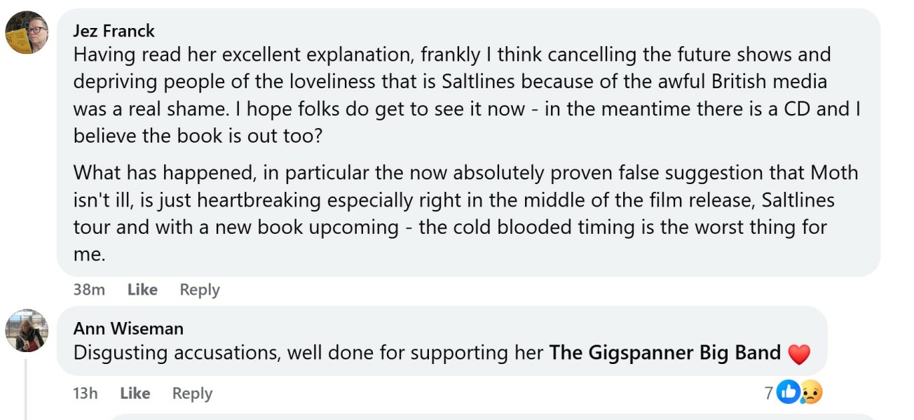 Thread 4: To feel disappointed after reading this in The Observer about the author and her husband from The Salt Path book and film?