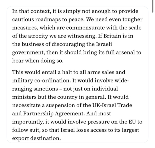 To think UN should now be in Gaza as a peacekeeping force