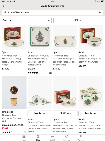 Dinner Set with serving bowls and gravy boat
