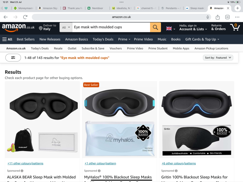 Sleep mask