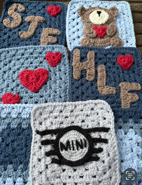 Woolly Hugs. Desperately sad news we are afraid. Making a Blanket for lovely Swashbuckled whose son has tragically died.