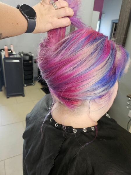 What do you think of people with colourful hair?  As in different colour hair - pinks, greens, blues, purples, - big bright colourful hair