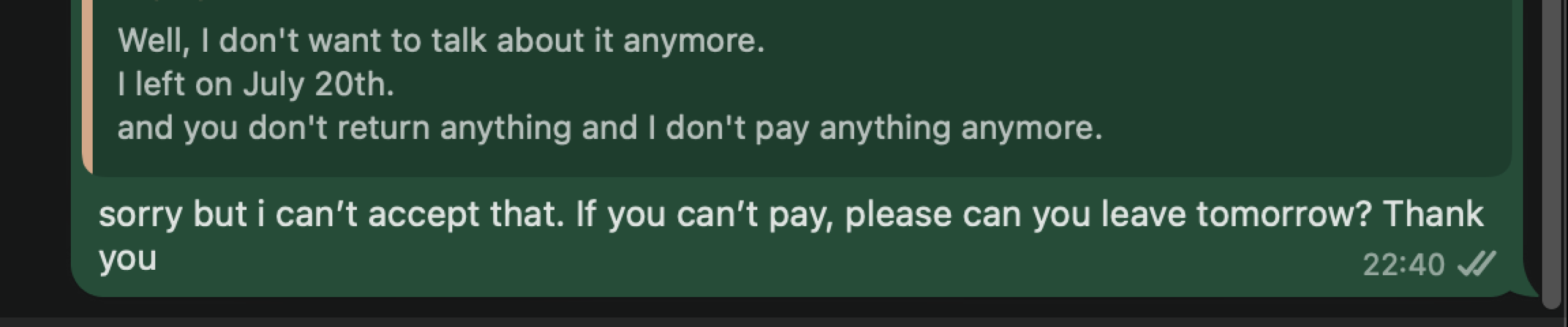 Lodger freakout deposit IDKif i can do this anymore