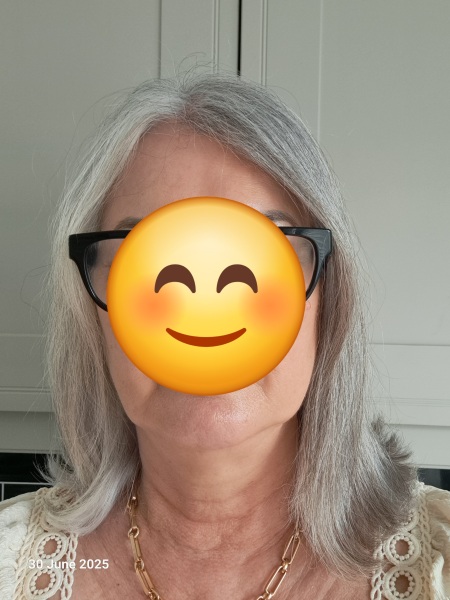 Fine fluffy silver hair