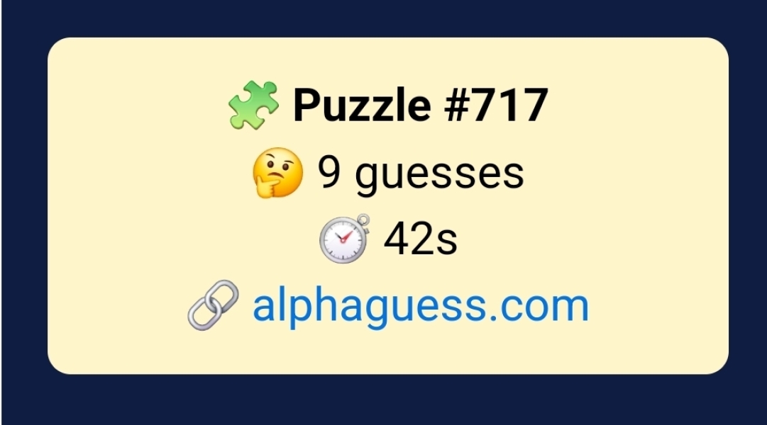 Alphaguess 7 and Hang Five