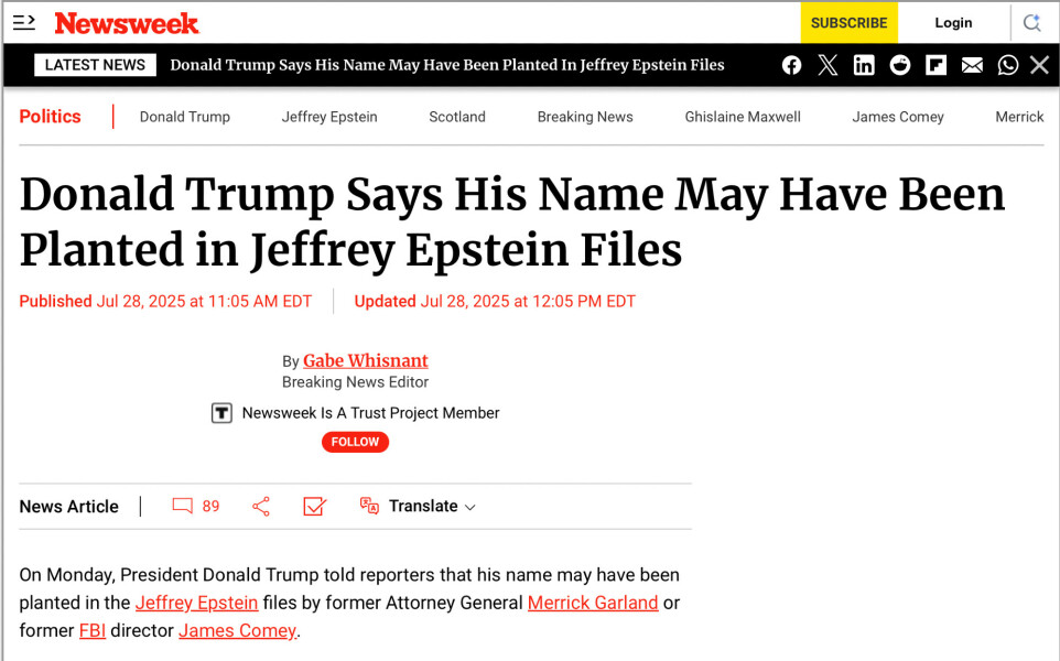 Still dancing the Tariff Tango, Vlad and Bibi still playing him like a fiddle and Epstein's list must be written in invisible ink - Trump thread #146