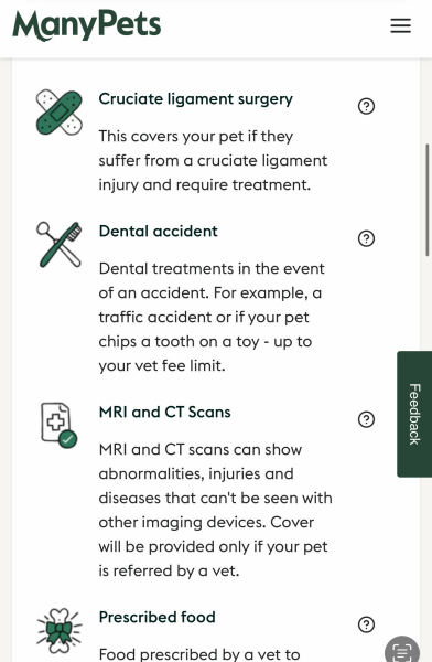 Will mamypets cover dental extractions due to decay?