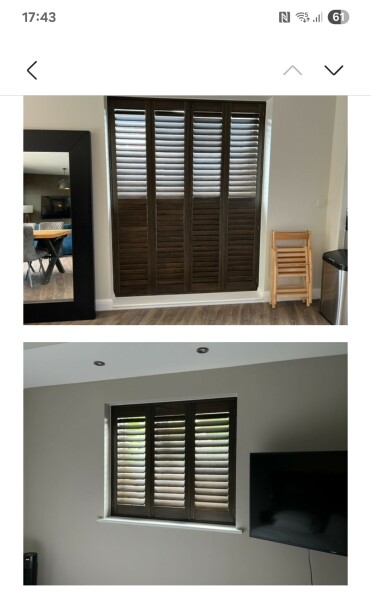Please tell me whether you'd go for solid or normal tier on tier shutters on a sash window like this?