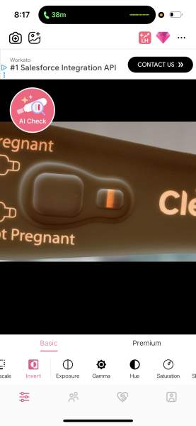 Thick blue line clear blue