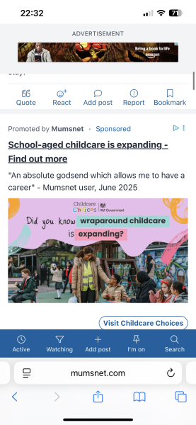 Advert won’t stay muted