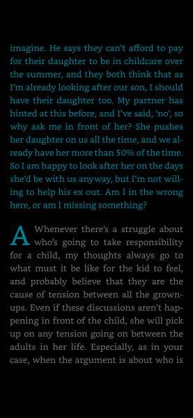 Step parents  Just be a doormat  from Bella magazine