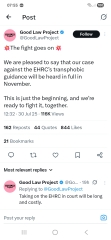Good Law Project v the EHRC in court today